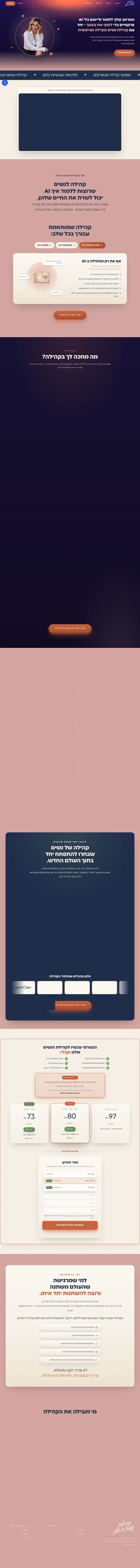 AI Women, קהילת נשים ב-AI, סדנאות והכשרות